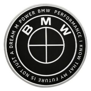 BMW KITH 82mm Black Roundel Emblem Badge – 51147057794 – E81 E87 F10 F11 F07 F06 F12 F13