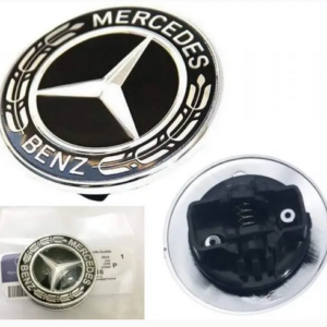 1 pcs Black Mercedes Benz Front Hood Bonnet Emblem Badge [A0008171701]