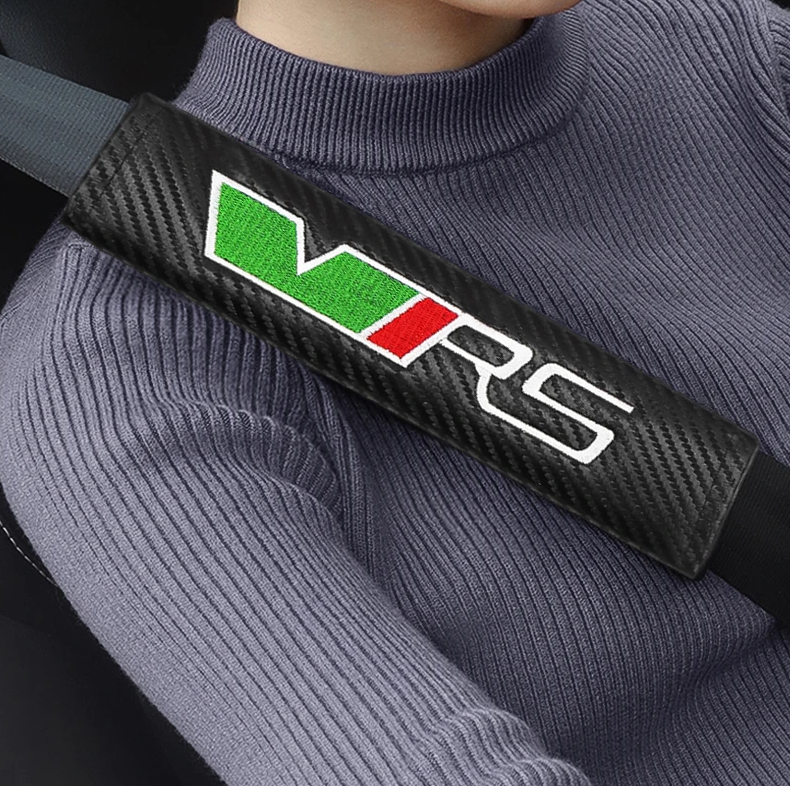 2 pcs Skoda VRS Car Styling Safety Belt Cover Protection Shoulder Pad Cushion Harness Pad - Image 3