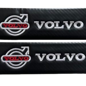 2 pcs Black Volvo Car Styling Safety Belt Cover Protection Shoulder Pad Cushion Harness Pad