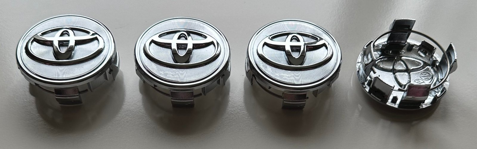 4 pcs (Set) 62mm - 2.44inch Chrome Toyota Wheel Center Hub Caps - Image 5