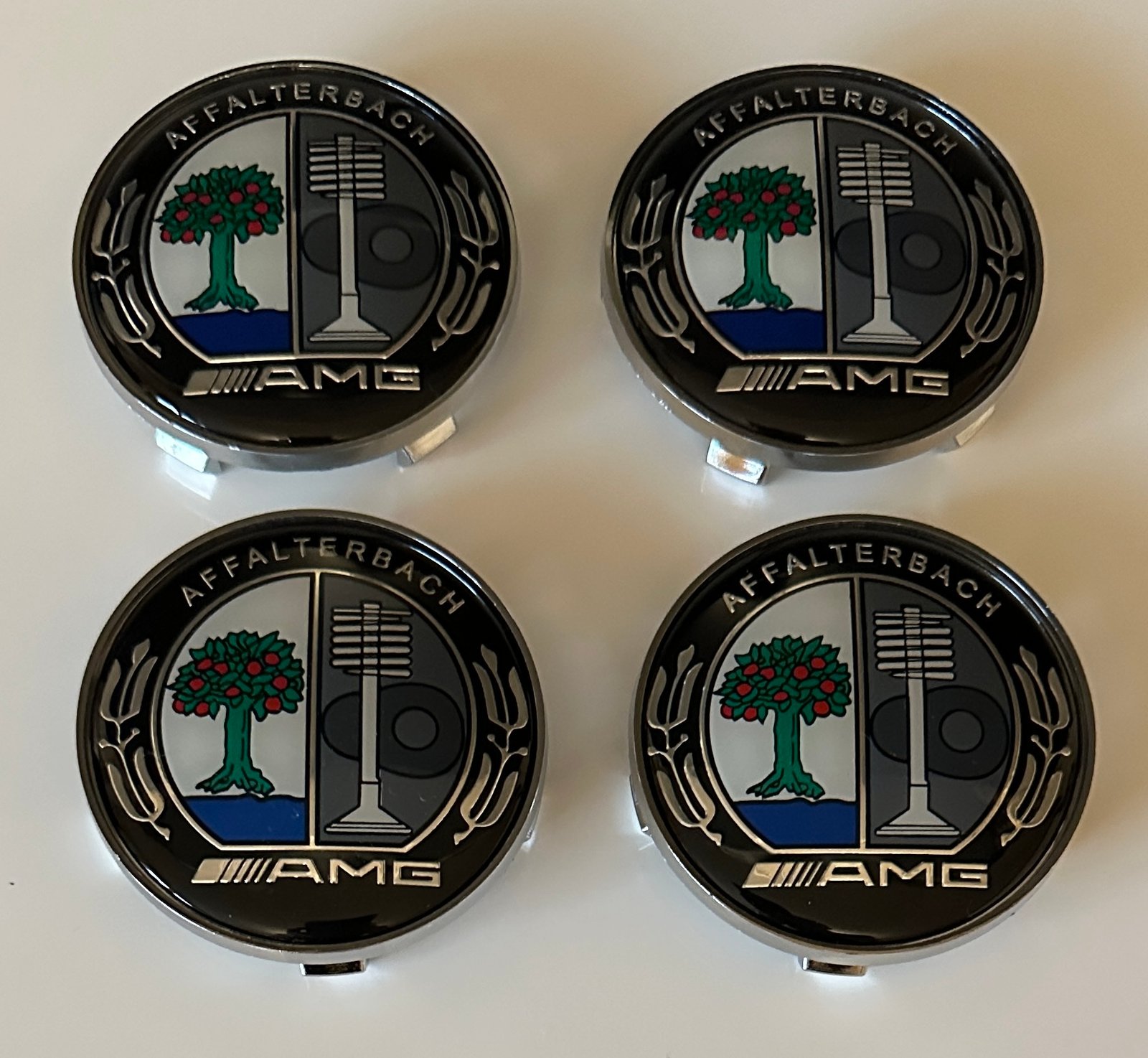 4 pcs (Set) 68mm - 2.68inch AMG AFFALTERBACH Wheel Center Hub Caps