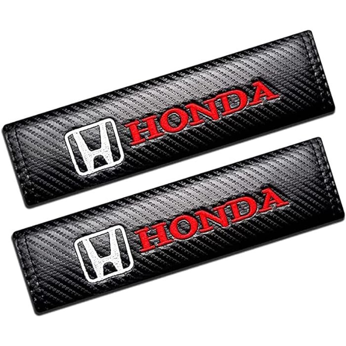 2 pcs Black Honda Car Styling Safety Belt Cover Protection Shoulder Pad Cushion Harness Pad