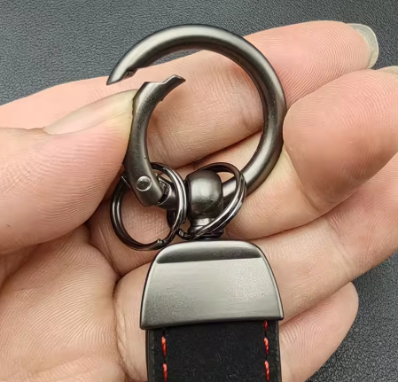 1 pcs High Quality Alcantara Volvo Keychain - Image 2