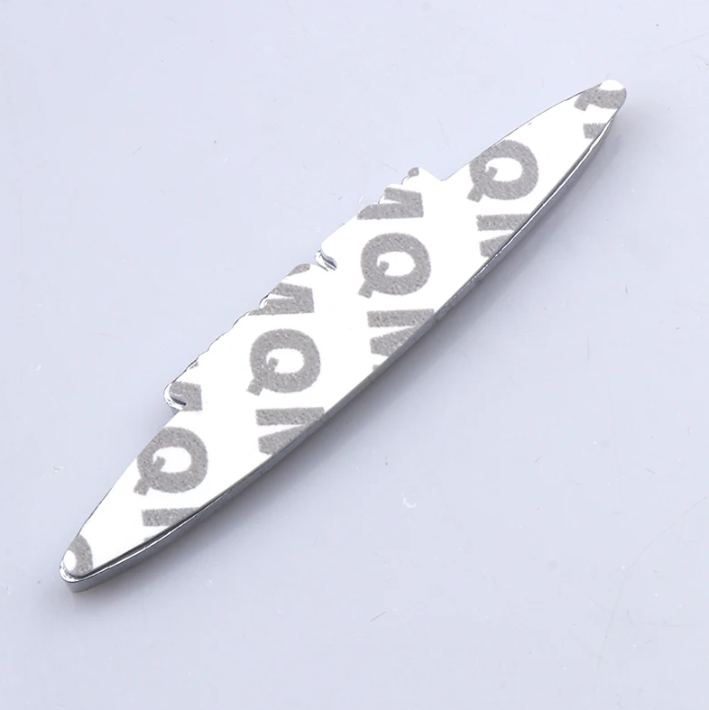 1 pcs Silver Glossy 3D Mini Cooper John Cooper Works Metal Emblem Big Sticker - Image 2