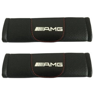 2 pcs AMG Car Styling Safety Belt Cover Protection Shoulder Pad Cushion Harness Pad