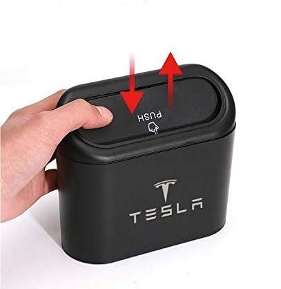 1 pcs Car Trash Can for Tesla Model 3/Y/S/X - Storage Box, Rubbish Bin, Umbrella Holder (Model 3 2017-2021) - Image 4