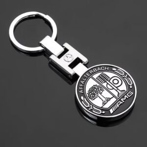 1 pcs High Quality Black AMG Affalterbach Metal Keychain