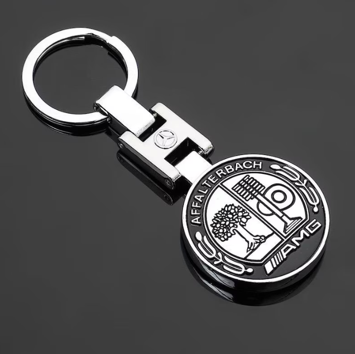1 pcs High Quality Black AMG Affalterbach Metal Keychain