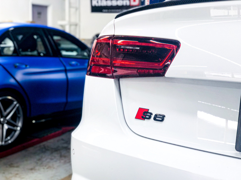 1 pcs Black Audi S6 Metal Emblem Sticker - Image 2