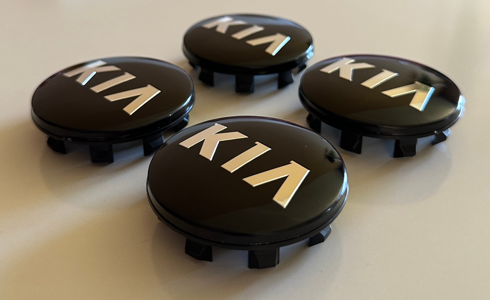 4 pcs (Set) 58mm - 2.28inch Black KIA Wheel Center Hub Caps - Image 3