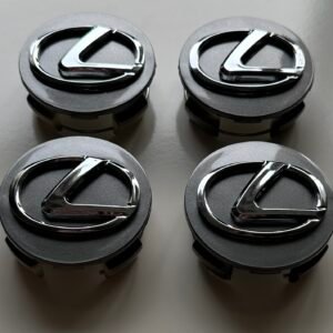 4 pcs (Set) 62mm - 2.44inch Gray Lexus Wheel Center Hub Caps