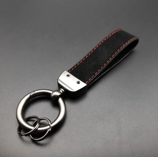 1 pcs High Quality Alcantara Porsche Keychain - Image 3