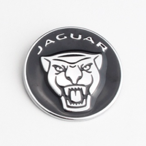 1 pcs Black Jaguar Metal Emblem Sticker For Shift Gear Knob
