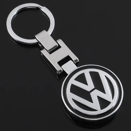 1 pcs High Quality Black Volkswagen Metal Keychain