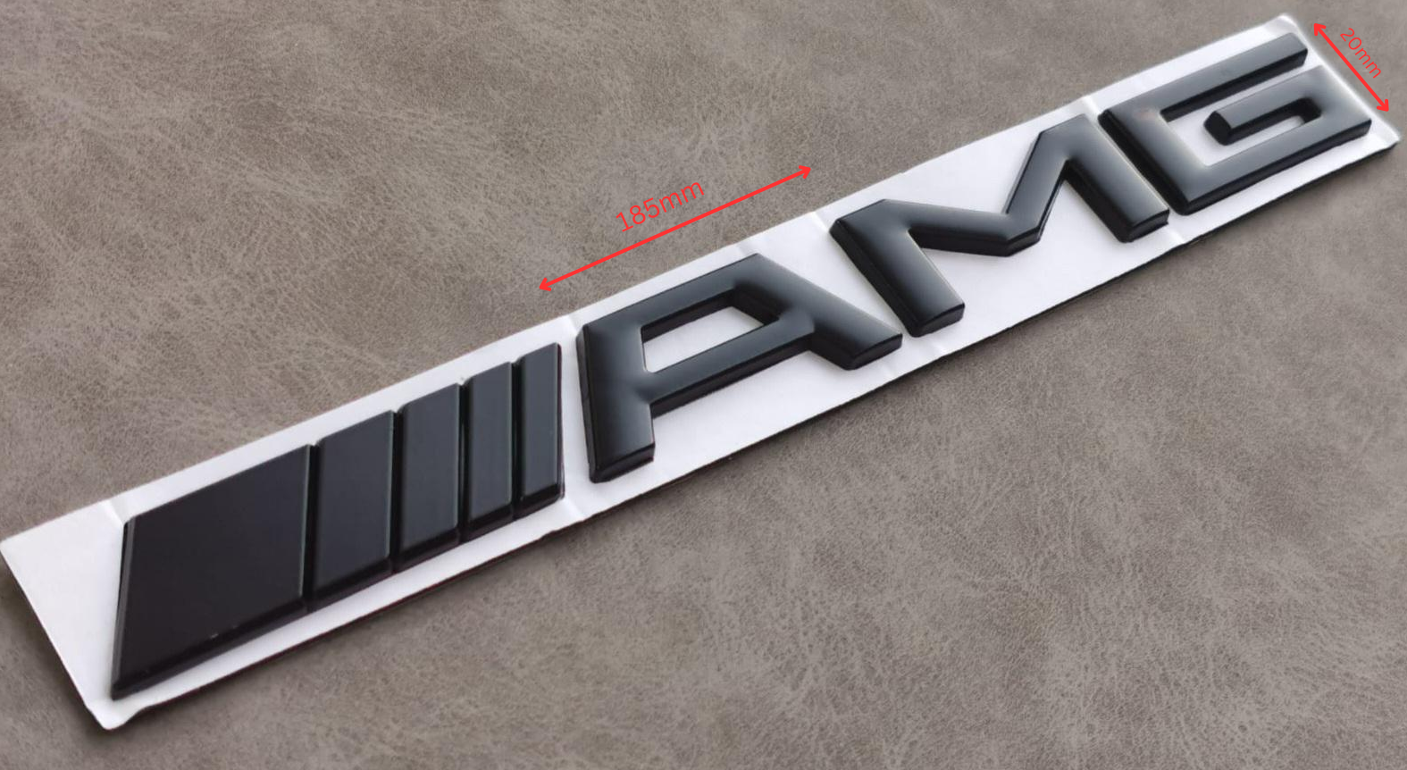 1 pcs Black Matte 3D AMG Metal Emblem Sticker - Image 3