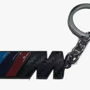 1 pcs High Quality Black Carbon BMW Metal Keychain