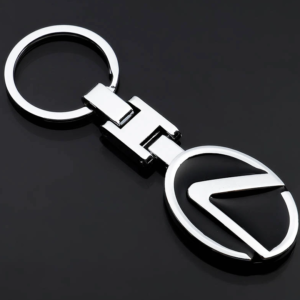 1 pcs High Quality Black Lexus Metal Keychain
