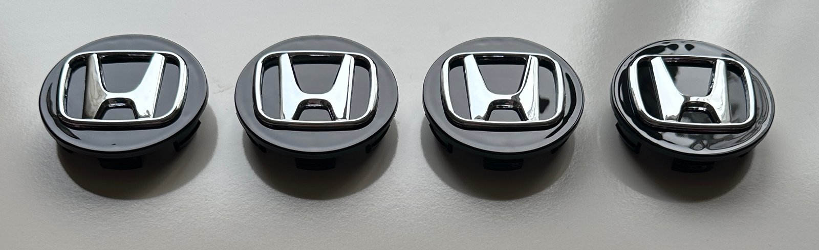 4 pcs (Set) 58mm - 2.28inch Black Honda Wheel Center Hub Caps - Image 4
