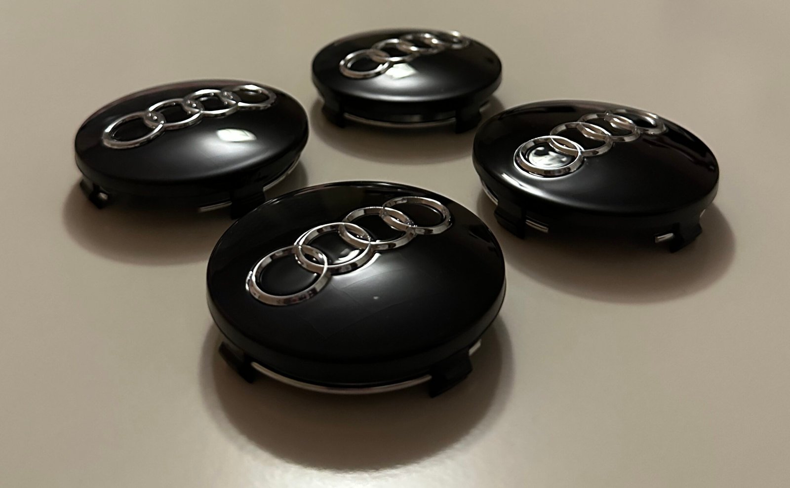 4 pcs (Set) 60mm - 2.36inch Black Audi Wheel Center Hub Caps (4B0601170) - Image 2