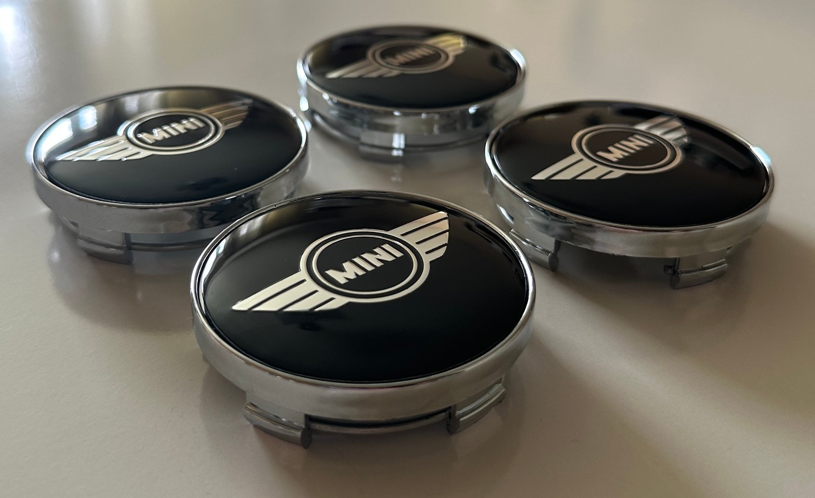 4 pcs (Set) 60mm - 2.36inch Black Mini Cooper Wheel Center Hub Caps 2 - Image 2