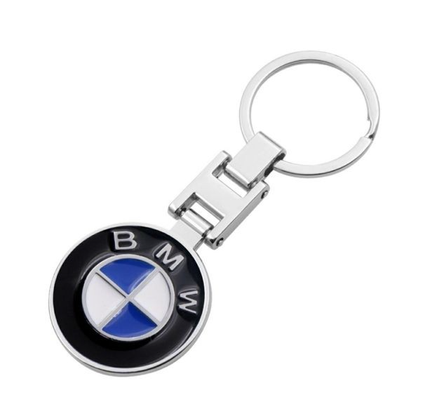 1 pcs High Quality Blue & White BMW Metal Keychain