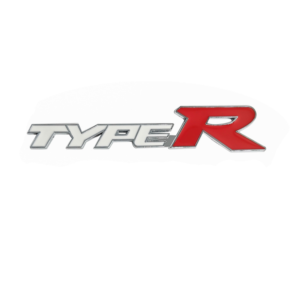 1 pcs White & Red Honda Type R Metal Emblem Sticker