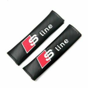 2 pcs Audi S Line Car Styling Safety Belt Cover Protection Shoulder Pad Cushion Harness Pad