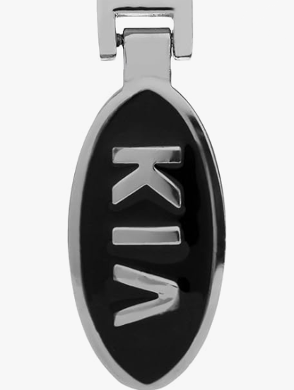 1 pcs High Quality Black KIA Metal Keychain - Image 2
