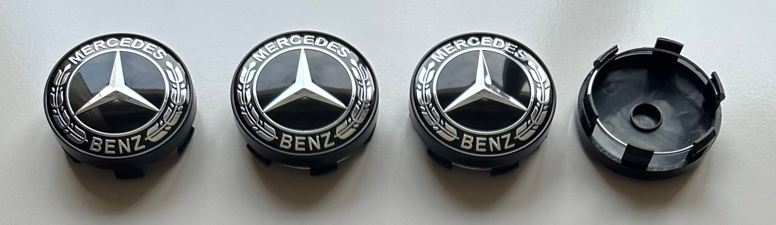 4 pcs (Set) 60mm - 2.36inch Black Mercedes Benz Wheel Center Hub Caps - Image 5