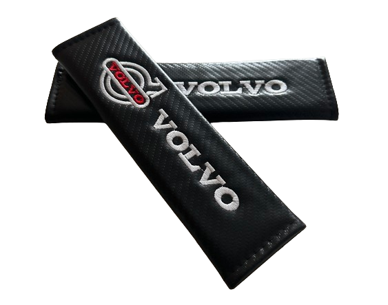 2 pcs Black Volvo Car Styling Safety Belt Cover Protection Shoulder Pad Cushion Harness Pad - Image 2