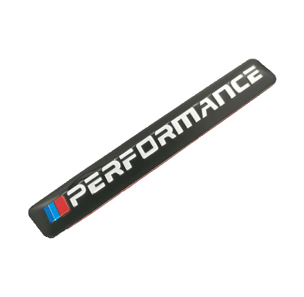 1 pcs Black BMW Performance Emblem Sticker Metal - Image 3