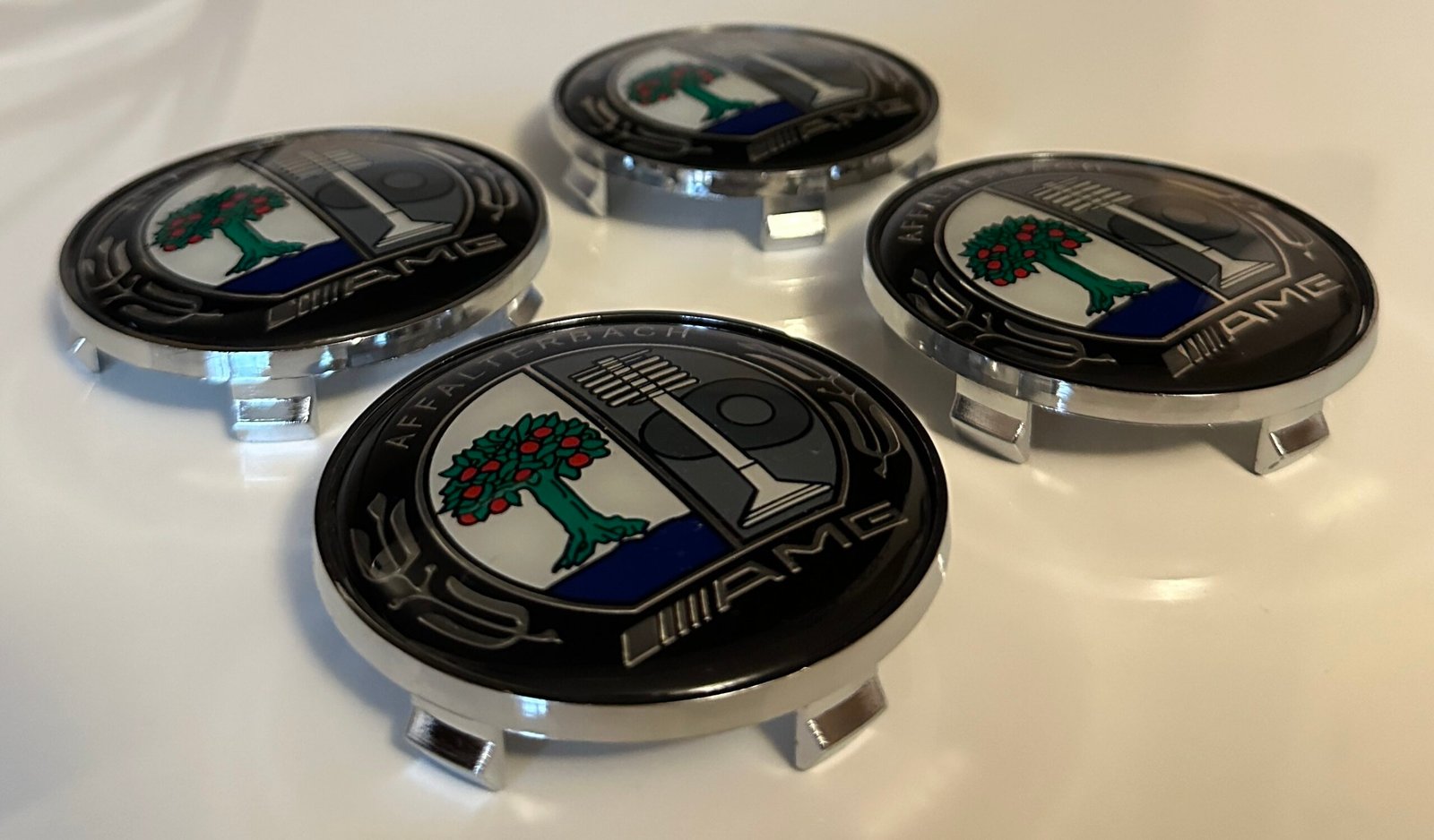 4 pcs (Set) 68mm - 2.68inch AMG AFFALTERBACH Wheel Center Hub Caps - Image 2