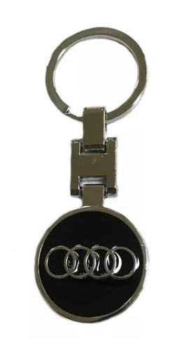 1 pcs Black High Quality Audi Metal Keychain - Image 2