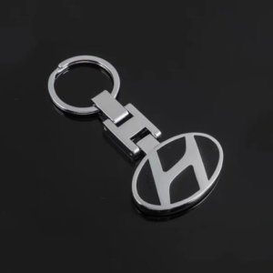 1 pcs High Quality Black Hyundai Metal Keychain