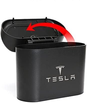 1 pcs Car Trash Can for Tesla Model 3/Y/S/X - Storage Box, Rubbish Bin, Umbrella Holder (Model 3 2017-2021) - Image 2