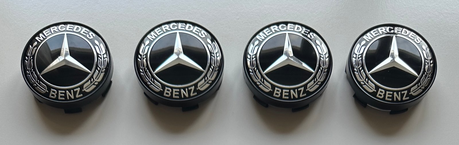 4 pcs (Set) 60mm - 2.36inch Black Mercedes Benz Wheel Center Hub Caps - Image 4
