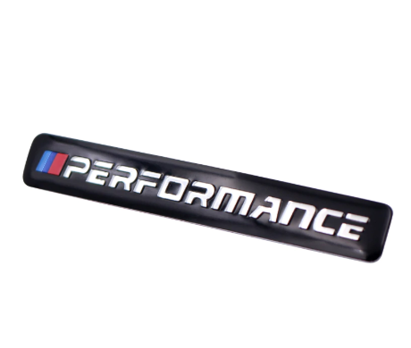 1 pcs Black BMW Performance Emblem Sticker Metal