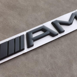 1 pcs Black Matte 3D AMG Metal Emblem Sticker