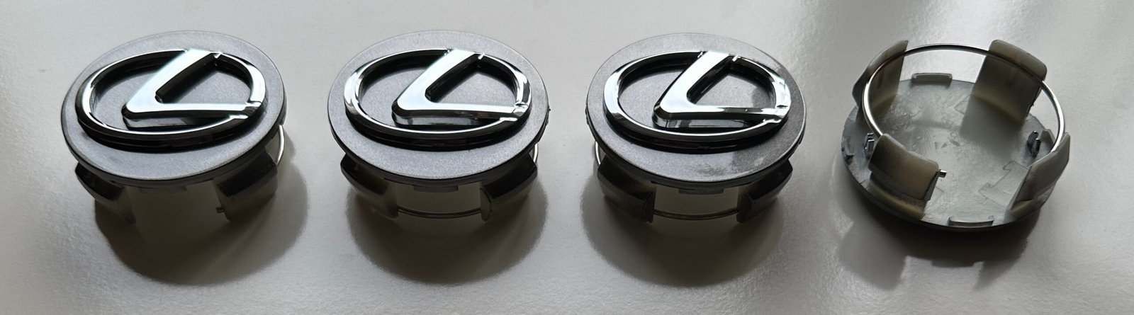 4 pcs (Set) 62mm - 2.44inch Gray Lexus Wheel Center Hub Caps - Image 5