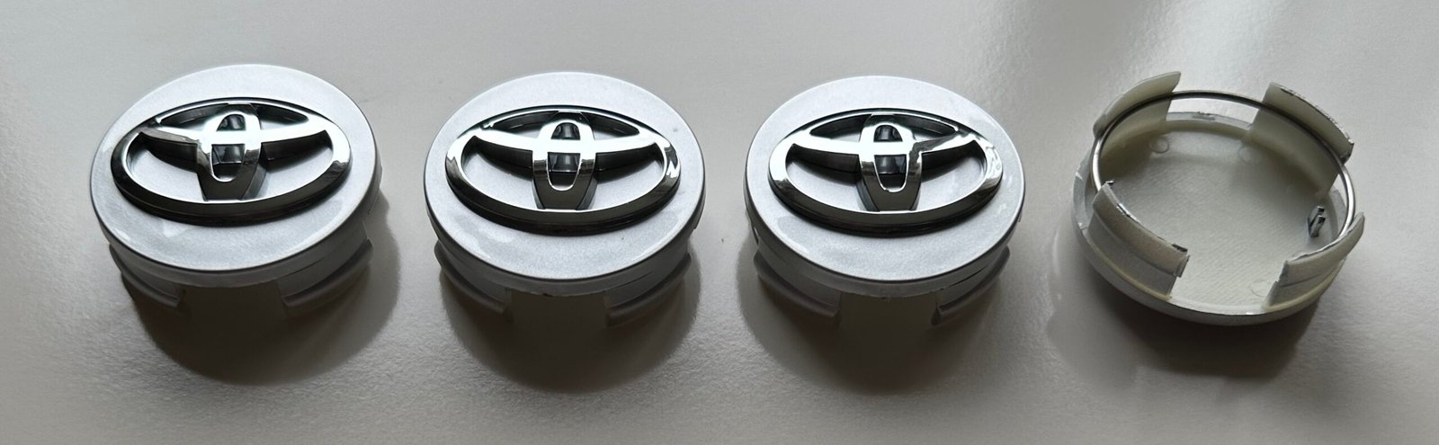 4 pcs (Set) 62mm - 2.44inch Silver Toyota Wheel Center Hub Caps - Image 5