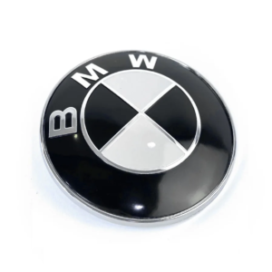 1 pcs 74mm Black & White BMW Bonnet / Hood Badge Emblem