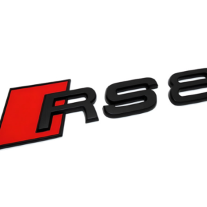 1 pcs Black Audi RS8 Metal Emblem Sticker