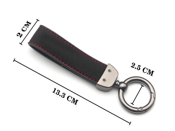 1 pcs High Quality Alcantara Porsche Keychain - Image 5