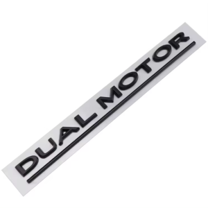 1 pcs Black Tesla Dual Motor Emblem for Tesla Model X S 3 Y