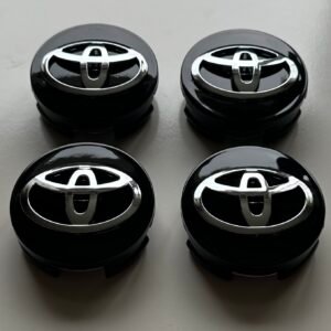 4 pcs (Set) 62mm - 2.44inch Black Toyota Wheel Center Hub Caps