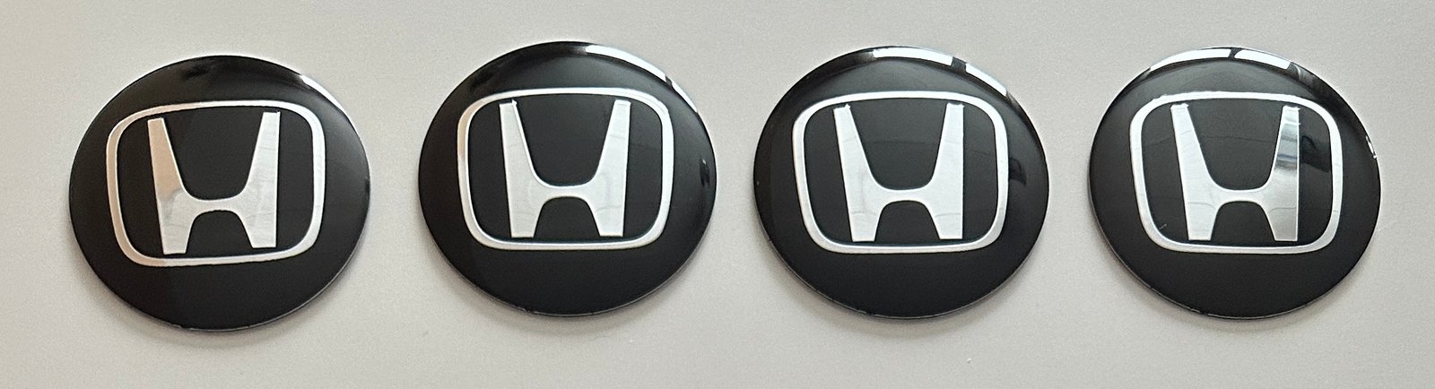 4 pcs (Set) 65mm - 2.56inch Black Honda Wheel Center Hub Caps Stickers - Image 4