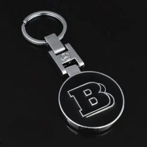 1 pcs High Quality Black Brabus Metal Keychain