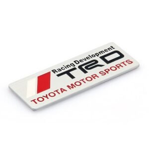 1 pcs Silver Toyota TRD Motorsport Metal Emblem Sticker