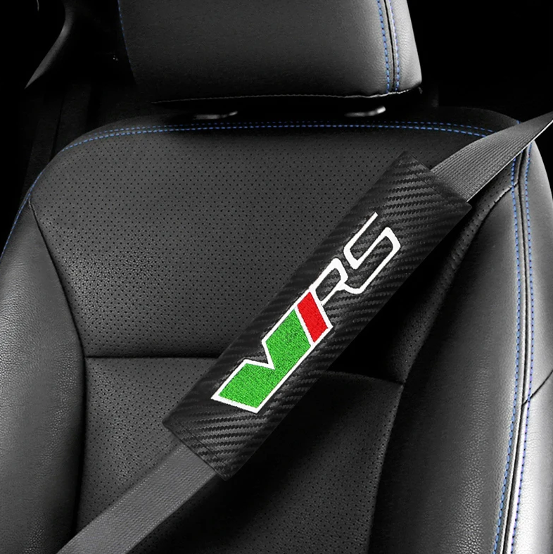 2 pcs Skoda VRS Car Styling Safety Belt Cover Protection Shoulder Pad Cushion Harness Pad - Image 2